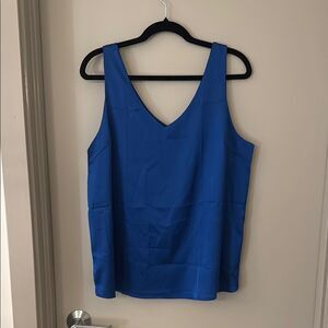 Royal Blue V-Neck Sleeveless Tank Top